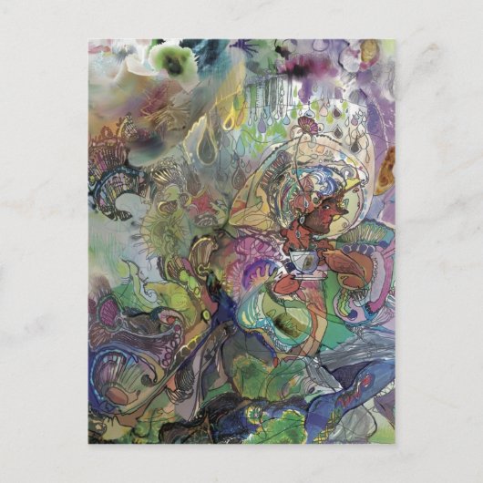 Teacup Garden*** Briefkaart (Voorkant)