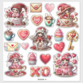 Teacup Gnome doelen en dingen Sticker (Vel)