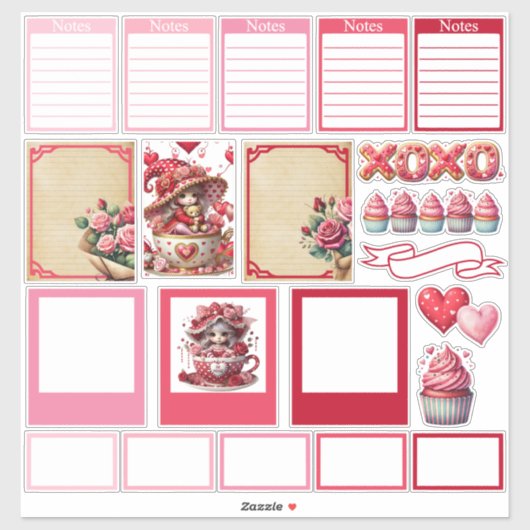 Teacup Gnome Gals en dingen Sticker (Vel)