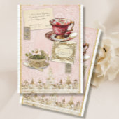  Teacup High Tea Gold en Roze ontkoppeling Tissuepapier