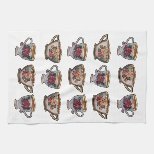 Teacup Kitchen Towel Theedoek (Horizontaal)