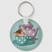 Teacup Kitten Sleutelhanger (Voorkant)