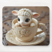 Teacup Lam Carving Muismat (Voorkant)