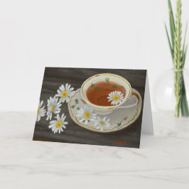 Teacup met bloemen Aanmoediging Verse JW Kaart