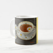 Teacup met Flowers Uplifting Verse Koffiemok (Voorkant links)