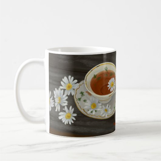 Teacup met Flowers Uplifting Verse Koffiemok (Links)