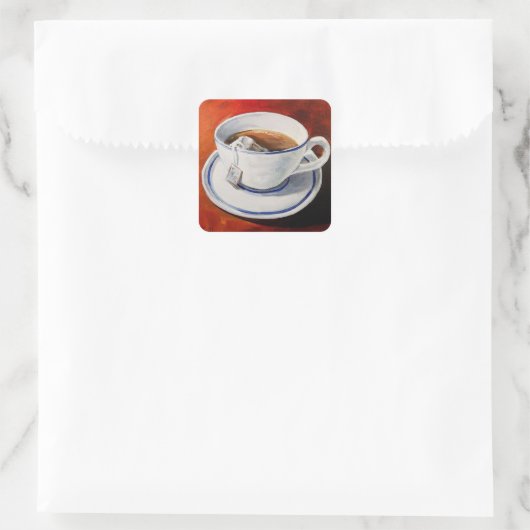 Teacup met Teabag Sticker (Tas)