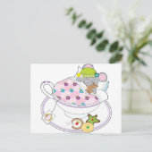 Teacup Mouse Briefkaart (Staand voorkant)