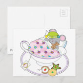 Teacup Mouse Briefkaart (Voorkant / Achterkant)