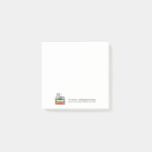 Teacup op stapel boeken notitie post-it® notes (Voorkant)