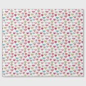 Teacup Patroon Cadeaupapier (Vlak)