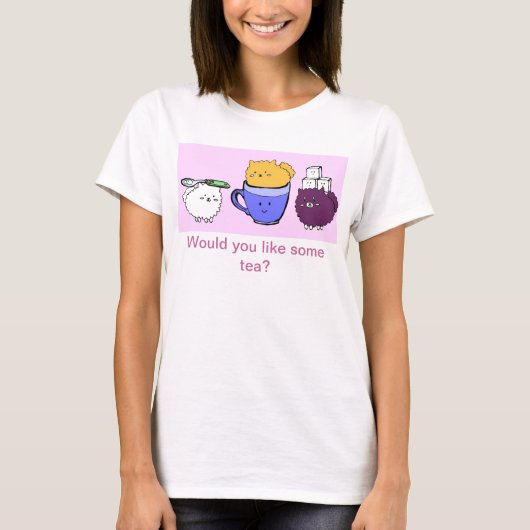 Teacup Poms T-shirt (Voorkant)