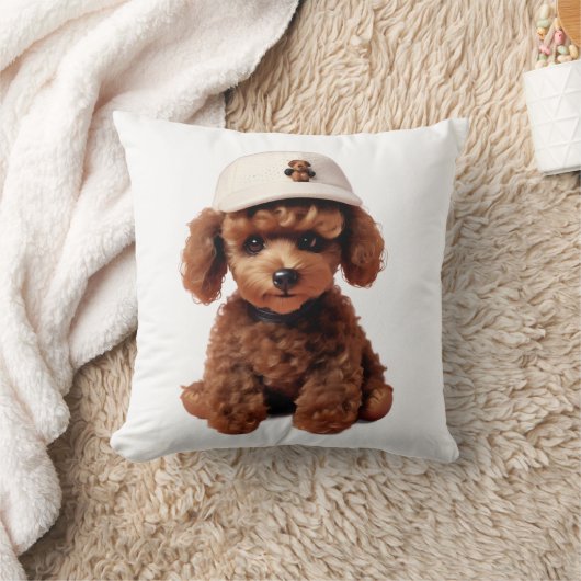 Teacup Poodle Tshirt Kussen (Deken)