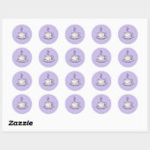 Teacup-Stickers Ronde Sticker (Vel)