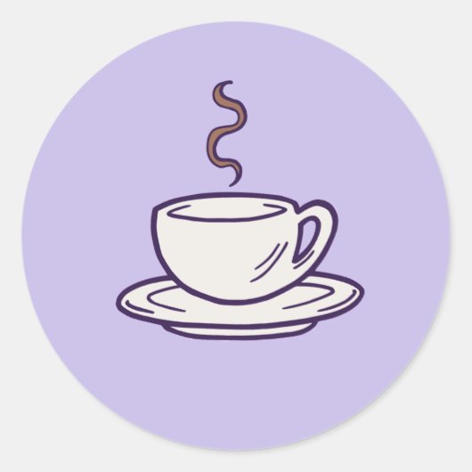 Teacup-Stickers Ronde Sticker (Voorkant)