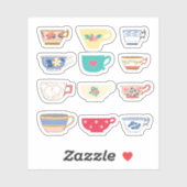 Teacup-Stickers Sticker (Vel)