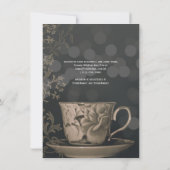  Teacup Tea Party Bridal Shower Invitations Kaart (Achterkant)