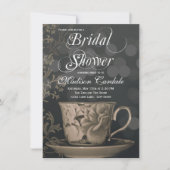  Teacup Tea Party Bridal Shower Invitations Kaart (Voorkant)