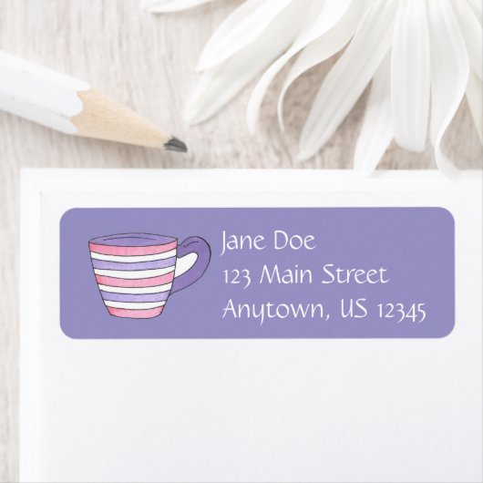 Teacup Tea Party Return Address Labels (Insitu)