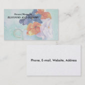 TEACUP VAN VISITEKAARTJES VAN PANSIES (Voorkant / Achterkant)