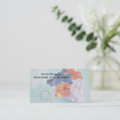 TEACUP VAN VISITEKAARTJES VAN PANSIES (Staand voorkant)