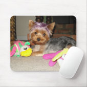 Teacup Yorkie Paarse Princess  Muismat (Met muis)