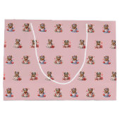 Teacup Yorkie Valentijnsdag - Roze Groot Cadeauzakje (Achterkant)