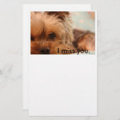 Teacup Yorkshire Puppy Stationery Briefpapier (Voorkant / Achterkant)