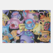 Teacups en Teapots Inpakpapier Vel (Voorkant 2)