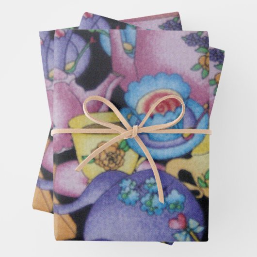 Teacups en Teapots Inpakpapier Vel (In situ)