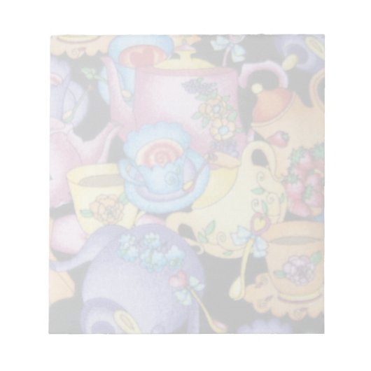 Teacups en Teapots Notitieblok (Voorkant)