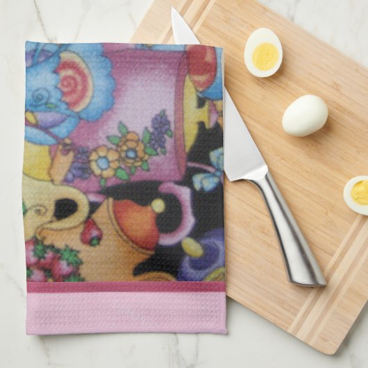 Teacups en Teapots Theedoek (Quarter Fold)