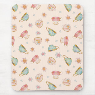 Teacups (Linen) patroon - Muismat