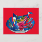 Teacups originele illustratie van de waterverf Briefkaart (Voorkant)