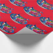  Teacups originele illustratie van de waterverf Cadeaupapier (Hoek)