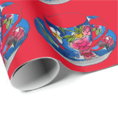  Teacups originele illustratie van de waterverf Cadeaupapier (Rol Hoek)