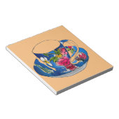  Teacups originele illustratie van de waterverf Notitieblok (Schuin)