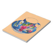  Teacups originele illustratie van de waterverf Notitieblok (Linkerzijde)