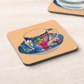  Teacups originele illustratie van de waterverf Onderzetter (Linkerzijde)