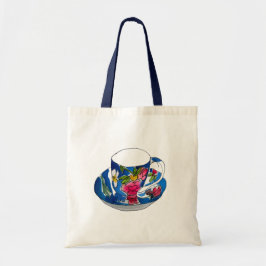  Teacups originele illustratie van de waterverf Tote Bag
