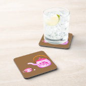  Teacups teapot illustratie Bier Onderzetter (Rechterzijde)