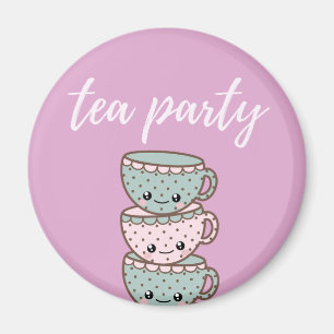 Teacups van roze Cute Tea Magneet