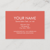 Teacups Visitekaartjes -  Tea Cup Party (Achterkant)