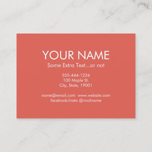 Teacups Visitekaartjes -  Tea Cup Party (Achterkant)