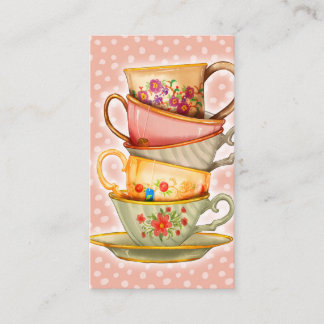 Teacups Visitekaartjes - Tea Cup Party