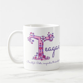 Teagan letter T, dat wil zeggen mok van doodle kun