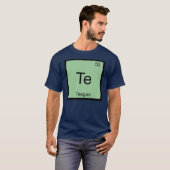 Teagan naam scheikunde element periodiek systeem t-shirt (Voorkant volledig)