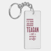 Teagan Personalized Name Birthday Gift Sleutelhanger (Voorkant Links)