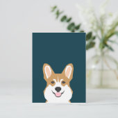 Teagan - Welsh Corgi Briefkaart (Staand voorkant)