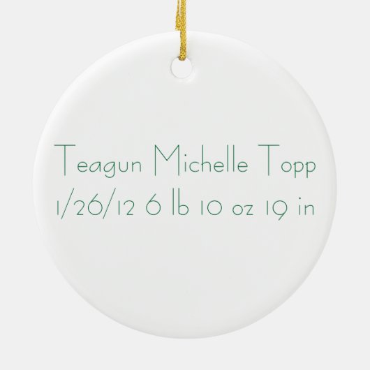 Teagun Keramisch Ornament (Achterkant)